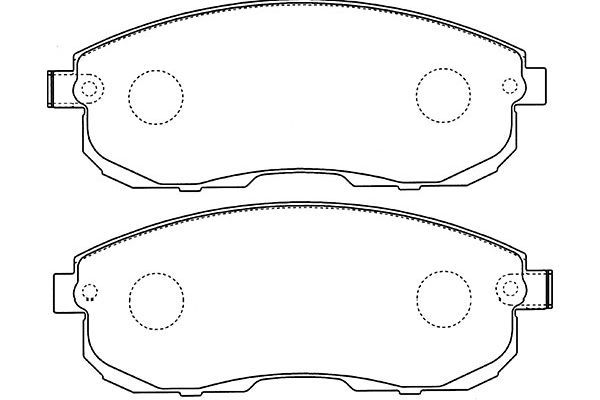 KAVO PARTS Комплект тормозных колодок, дисковый тормоз BP-6602
